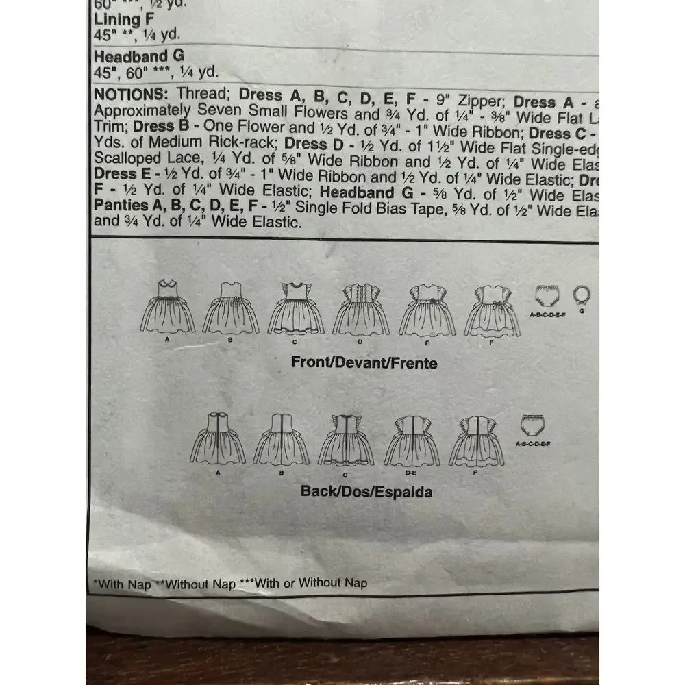 McCalls pattern 5791 toddler dress